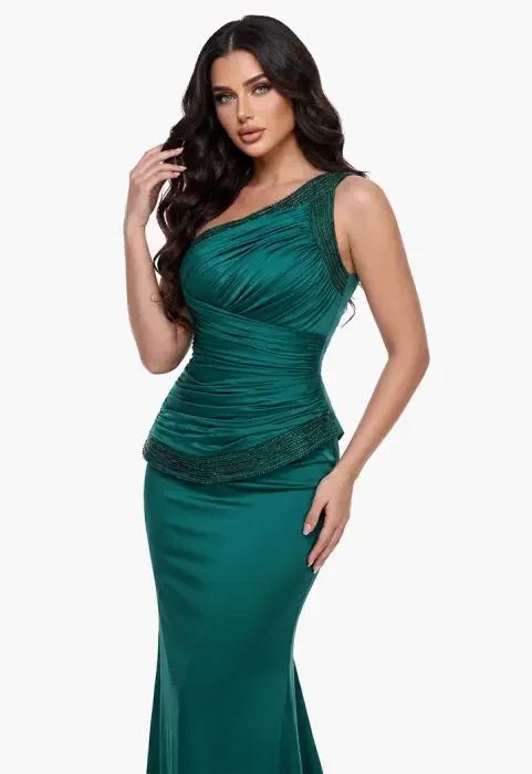 فستان طويل - أخضر - 40 image 0