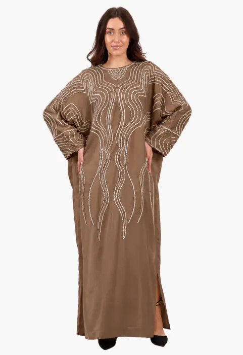دراعة ساتان مطرزة image 7