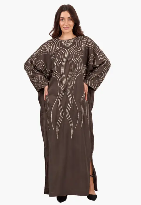 دراعة ساتان مطرزة image 5