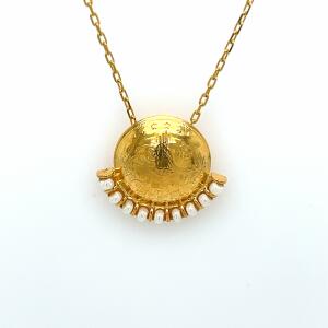 قلادة ربع ليرة الدانه image 3