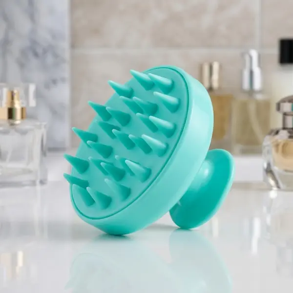 green -scalp-massager-brush image 0