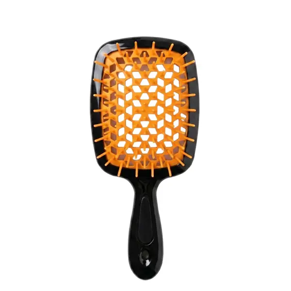 Hollow Mesh Comb  (Black & Orange) image 0