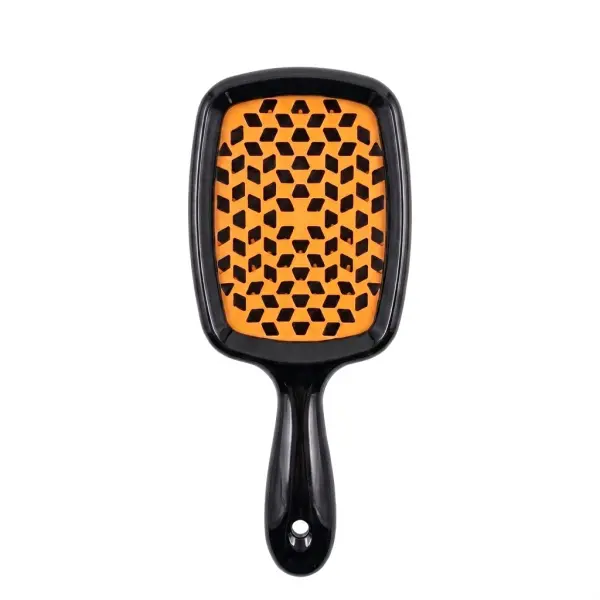 Hollow Mesh Comb  (Black & Orange) image 2