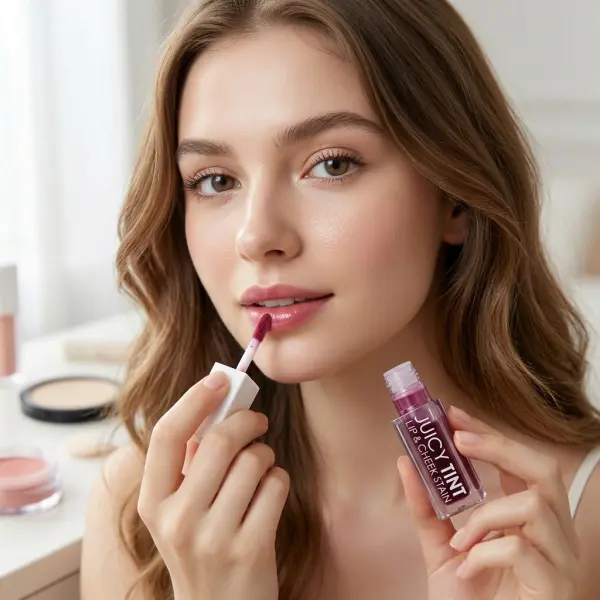 Juicy Tint Lip & Cheek Stain - N.4 - Cherry image 5