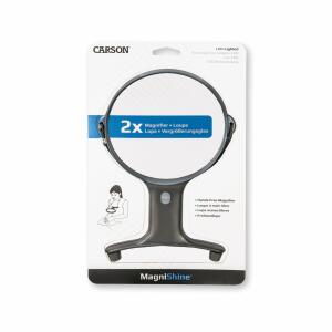 Carson MagniShine™ 2x Dual LED Hands-Free Lighted Magnifying Glass (HF-66) image 0