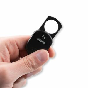 Carson Clip and View™ 7x Pop-Up Retractable Aspheric Keychain Magnifier (GN-70) image 3