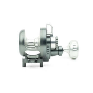 SEIGLER SGN SMALL GAME NARROW SPOOL LEVER DRAG REEL-RIGHT HAND - SMOKE/SILVER image 0