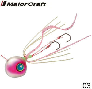 MAJOR CRAFT TAI RUBBER TUNGSTEN TG HYBRID SET TMHY-60g #003 SILVER/PINK image 0