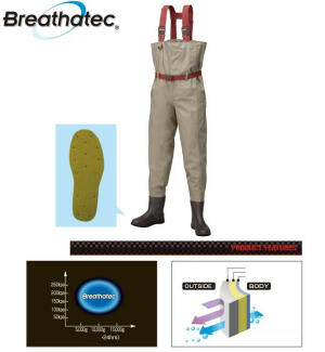PROX Blizzatech Chest Felt Waders (with pin) PX58553L4L image 1