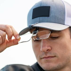 Carson Visor Mag™ 2.25x (+5.00 Diopters) Clip On Flip Up Magnifier for Hats (VM-14) image 2