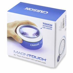 Carson MagniTouch™ 3x Touch Activated LED Lighted Stand Loupe Magnifier (MT-33) image 3