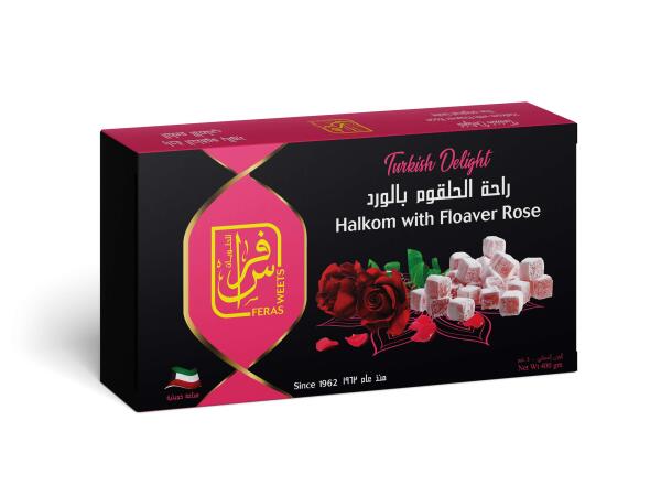 راحة الحلقوم بالورد قيشاوي 400 جم image 0