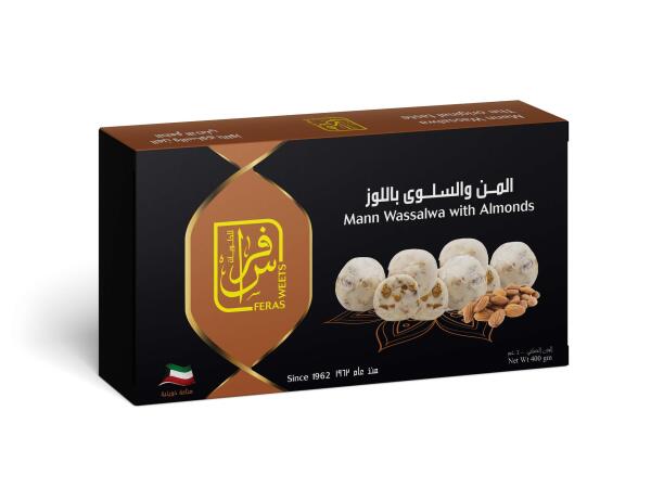 المن والسلوى باللوز قيشاوي 400 جم image 0