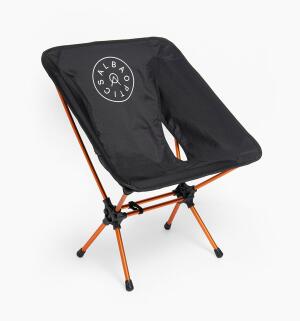 ALBA OPTIC Outdoor Chair BLK ORG image 0