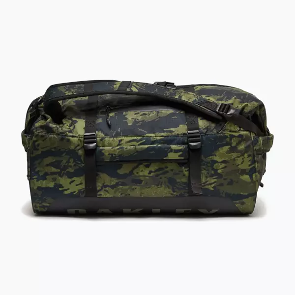 Oakley Backpacks Road Trip Recycled Duffle 50L Bag, Tiger Camo Green image 0