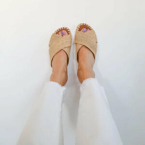 Raffia Cross - Sandals  image 1