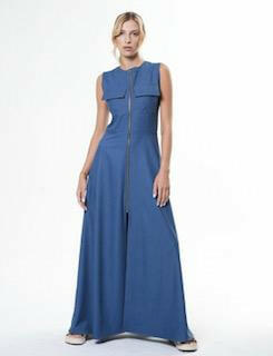 Long Summer Chambray Dress - Denim image 0