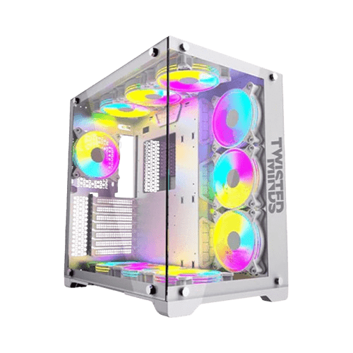 Twisted Minds Bullet-07 Mid Tower Gaming Case - White image 0