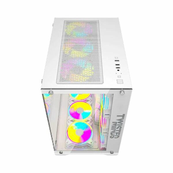 Twisted Minds Bullet-07 Mid Tower Gaming Case - White image 3