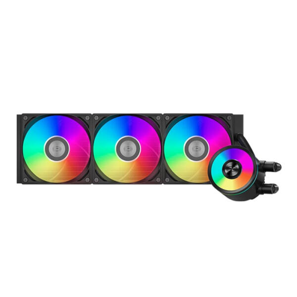 PC Cooler DA360 Pro ARGB CPU Liquid Cooler - Black image 0
