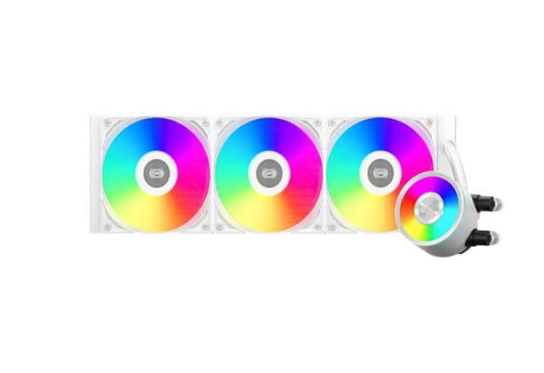 PC Cooler DA360 Pro ARGB CPU Liquid Cooler - WHITE image 0
