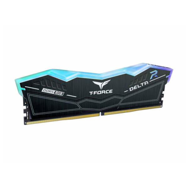 TeamGroup T-Force DELTA RGB 32GB (1x32GB) DDR5 5600MHz CL36  1.3V  Single Memory Kit - Black  image 1
