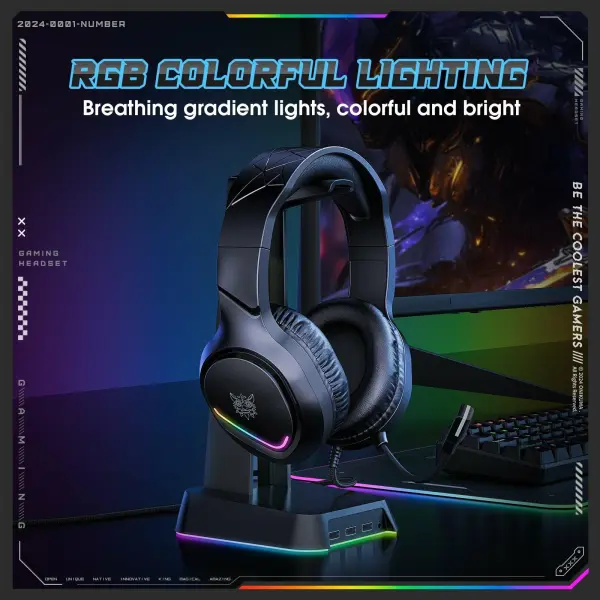 ONIKUMA X31 Head mounted Gaming PUBG Wired Earphones, PC PS Esports Earphones GNW MALL image 7