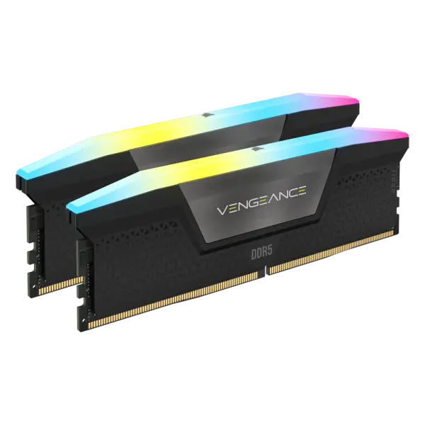 CORSAIR VENGEANCE 32GB (2x16GB) RGB DDR5 6000MHz CL38 Memory Kit - Black image 2