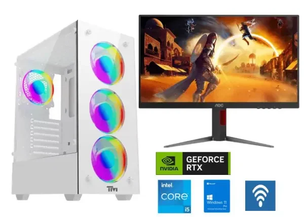  FLASH POINT I5-14TH RTX 5060 8GB WITH MONIT0R GAMING PC     image 0