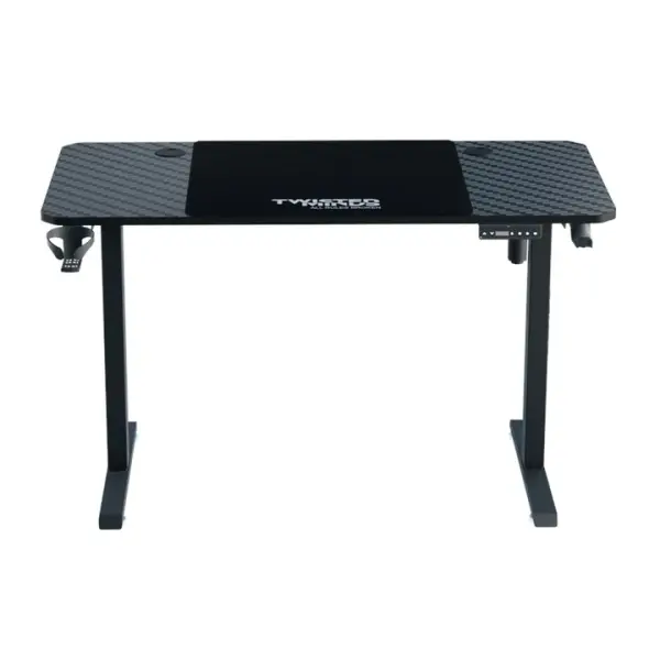 Twisted Minds Paradox Adjustable Gaming Desk, 120x60 cm, with Cup Shelf, Headphone Hook, Mousepad image 1