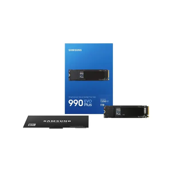 Samsung 990 EVO Plus 1TB NVMe M.2 SSD PCIe 4.0/5.0 (Black) - MZ-V9S1T0BW image 1