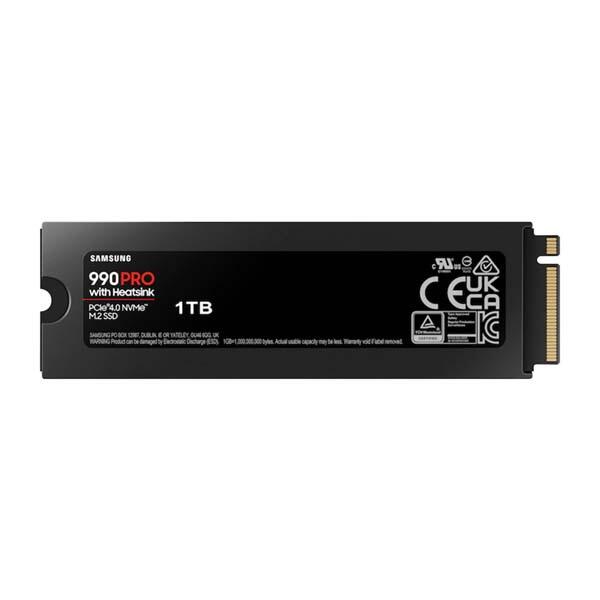 SAMSUNG 990 PRO PCIe 4.0 NVMe M.2 SSD With Heatsink PS5 Compatible - 1TB image 1