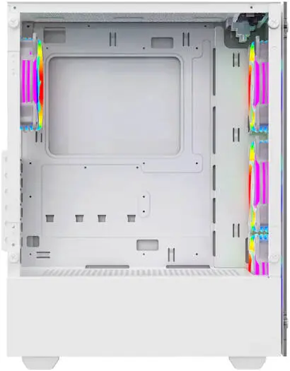 Twisted Minds Nova Mid Tower Gaming Case, ATX PC Case with ARGB 4 FANS, White | TM-NOVA-W image 3