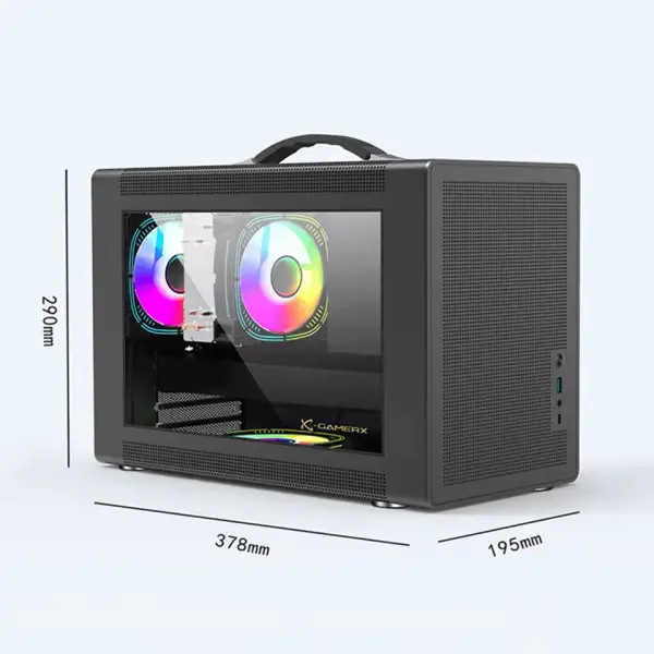 LC-Power Gaming MB Amplified_- M-ATX gaming case-BLACK image 1