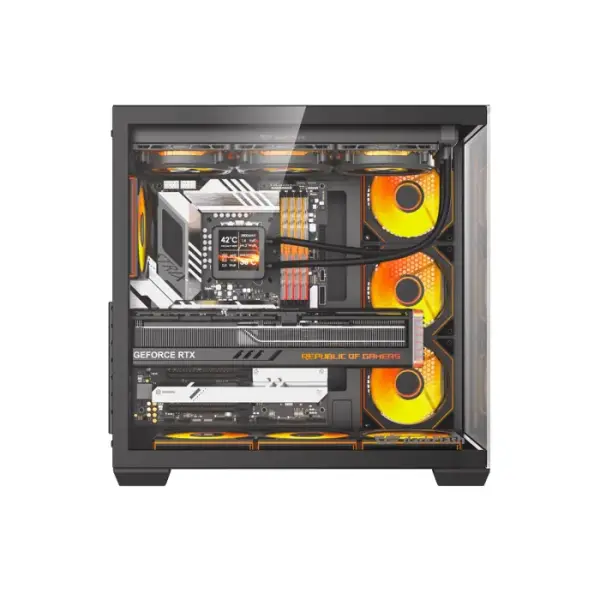 Darkflash C280 E-ATX Full-Tower PC Gaming Case, 7×ARGB Fans  360mm Radiator Support, Black | C280B image 2
