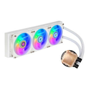 Cooler Master PL360 Flux ARGB CPU Liquid Cooler - White image 3