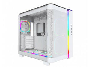 Montech KING95 Pro Mid-Tower PC Chassis - White image 1