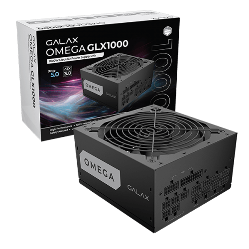  GALAX OMEGA GLX1000 Full-Modular Power Supply, 1000W Power, 80 PLUS Gold Efficiency,  image 2