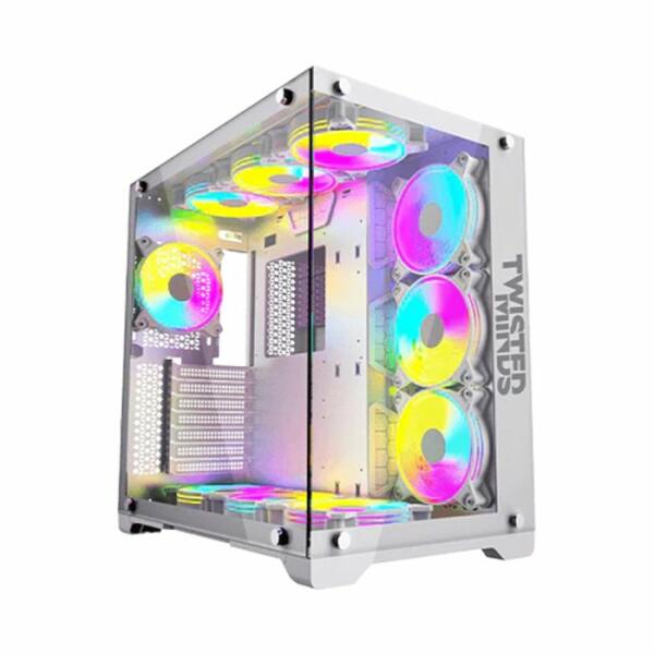 Twisted Minds Bullet-07 Mid Tower Gaming Case - White image 5