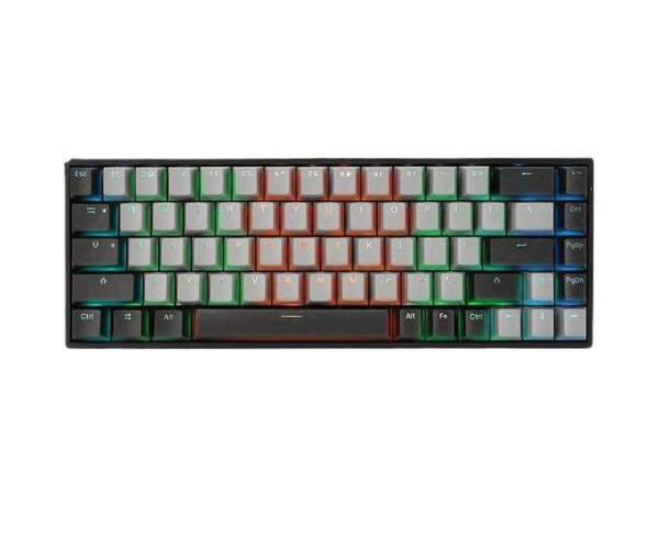 DARK FOREST DarkForest tri-mode Bluetooth 5.0/2.4G/Wired RGB  type-c cable  gaming keyboard (Black+gray) image 0