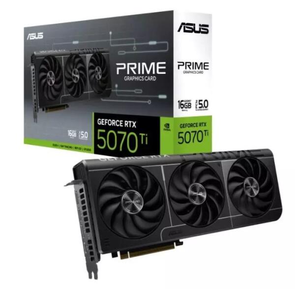 ASUS PRIME GeForce RTX 5070 Ti 16GB GDDR7 Graphics Card, DLSS 4 image 1