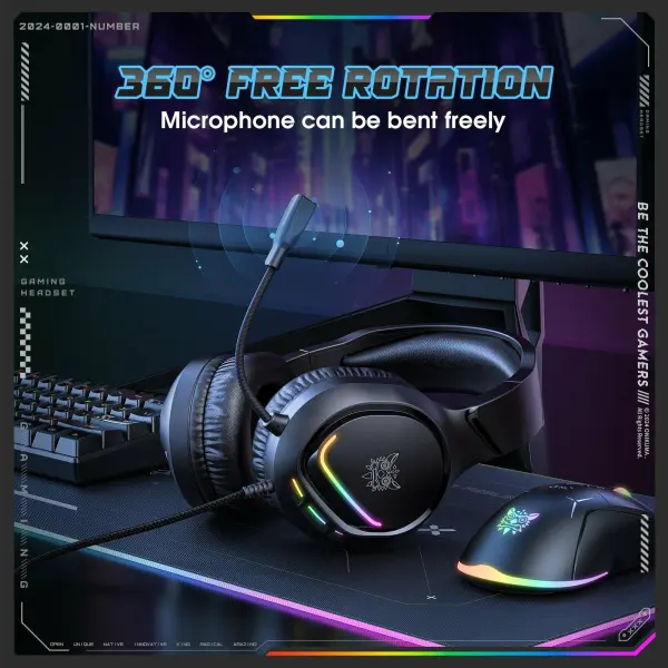 ONIKUMA X31 Head mounted Gaming PUBG Wired Earphones, PC PS Esports Earphones GNW MALL image 8