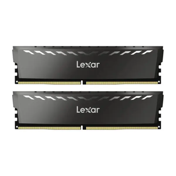 Lexar 32GB (2x16GB) THOR DDR4 RAM 3200MT/s CL16 1.35V Desktop Memory with Heatsink, AMD Ryzen & Intel XMP 2.0, BLACK image 0