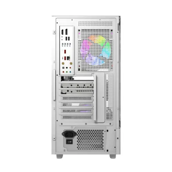 Darkflash DS950V ATX PC Case with 6 ARGB fans - White image 6