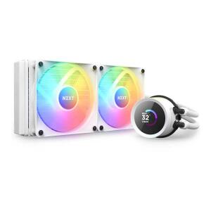 NZXT Kraken 240 RGB - 240mm AIO CPU Liquid Cooler with LCD Display - White image 0