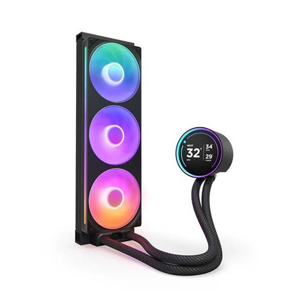 NZXT KRAKEN ELITE 360 V2 - 3x120mm AIO With 2.72 Inch IPS LCD Liquid Cooler - Black image 1