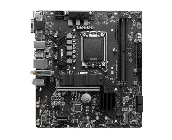 MSI B760M BOMBER WIFI DDR5 Motherboard Support 12th 13th Gen  image 1