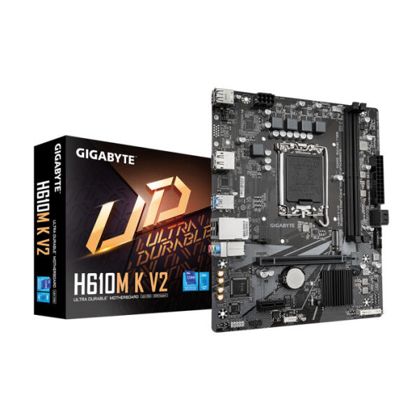 GIGABYTE H610M K V2 (rev. 1.0) DDR5 Motherboard - Black image 1
