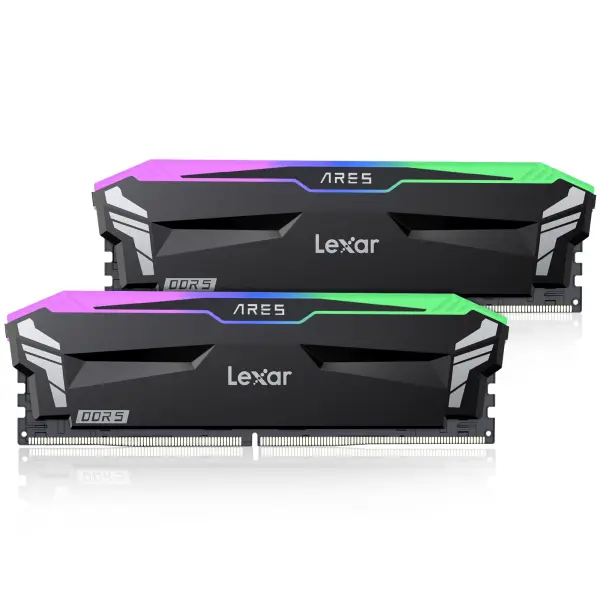 LexarARES RGB DDR5 RAM 32GB Kit 2x16GB 6400MHz,  Desktop Memory, PC Gaming Computer Memory  image 0