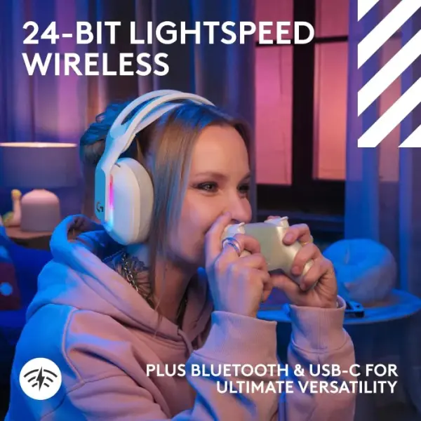 ASTRO A20 X LIGHTSPEED Bluetooth / Wireless Gaming Headset, WITH  PLAYSYNC Audio - White image 12